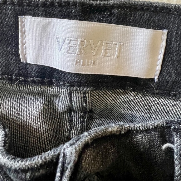 VERVET Asymmetrical Panel Grunge Wash Skinny Jeans - Size 26 - Picture 12 of 13